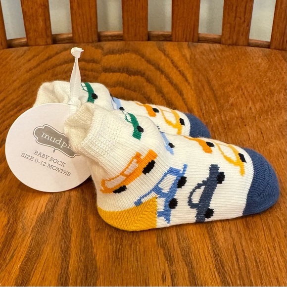 ๐ 6/$60, NWT, Mudpie, 0-12 months, Socks, One Pair, Car Theme - Picture 1 of 5